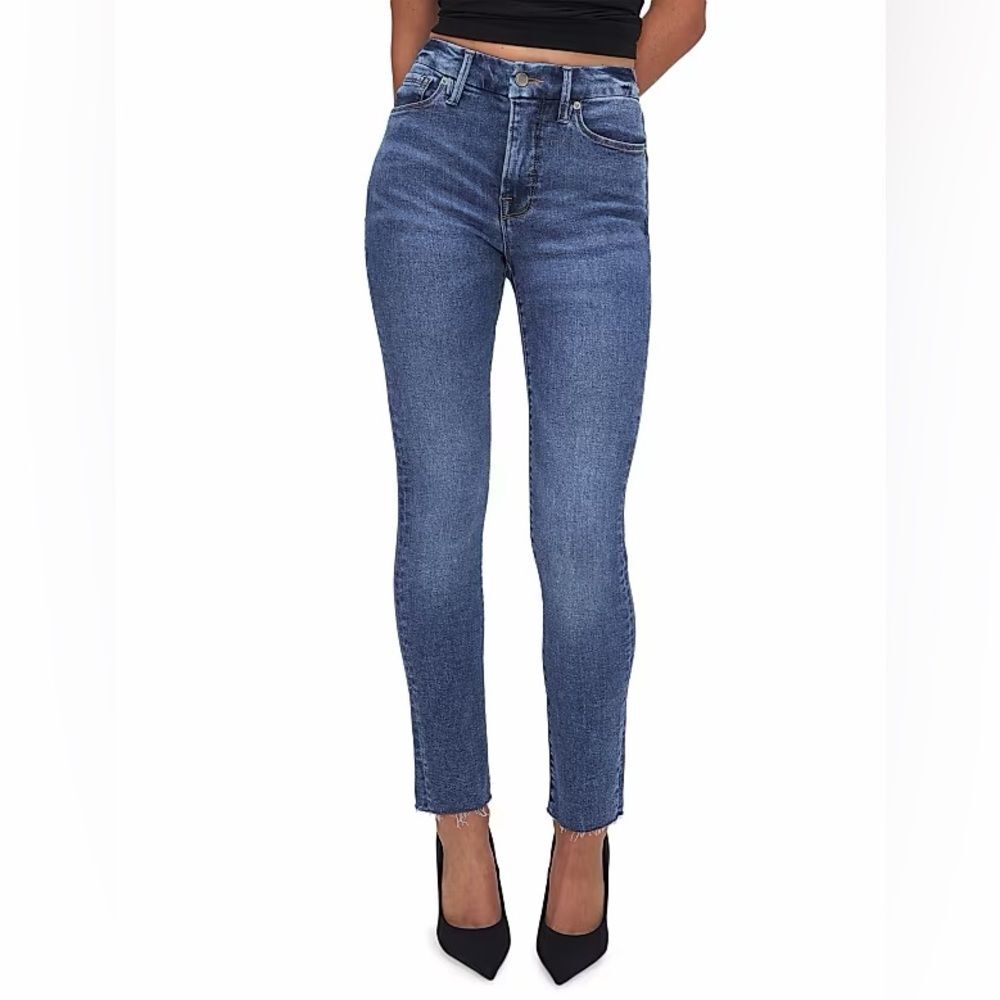 Good American Good Legs Denim Jeans Size 4/27 Skinny Slim Distressed High Rise
